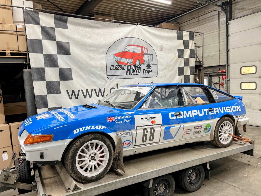 Rover SD1 Computervision ; terug van Goodwood FOS