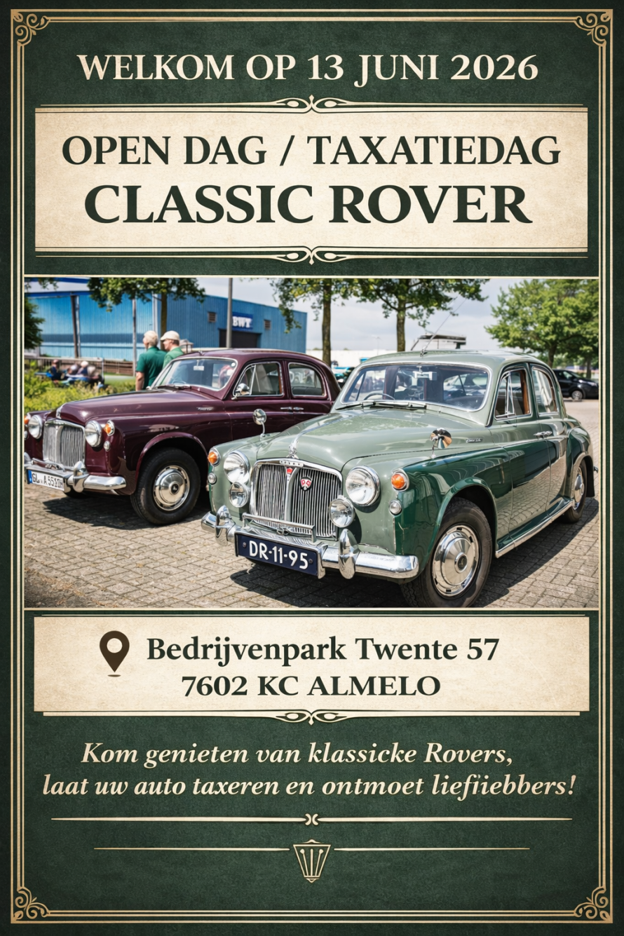 SAVE THE DATE : 13 juni 2026 !!