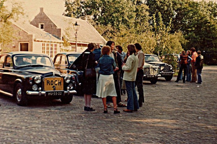 Oude foto van de HU-55-22 Rover P4 110