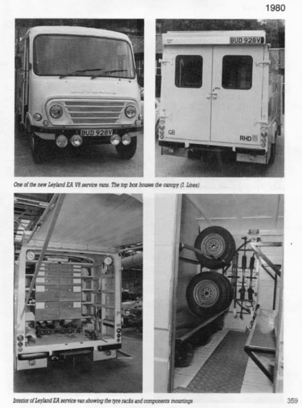 Rover SD1 Computervision, Leyland EA service van (Rover V8!)